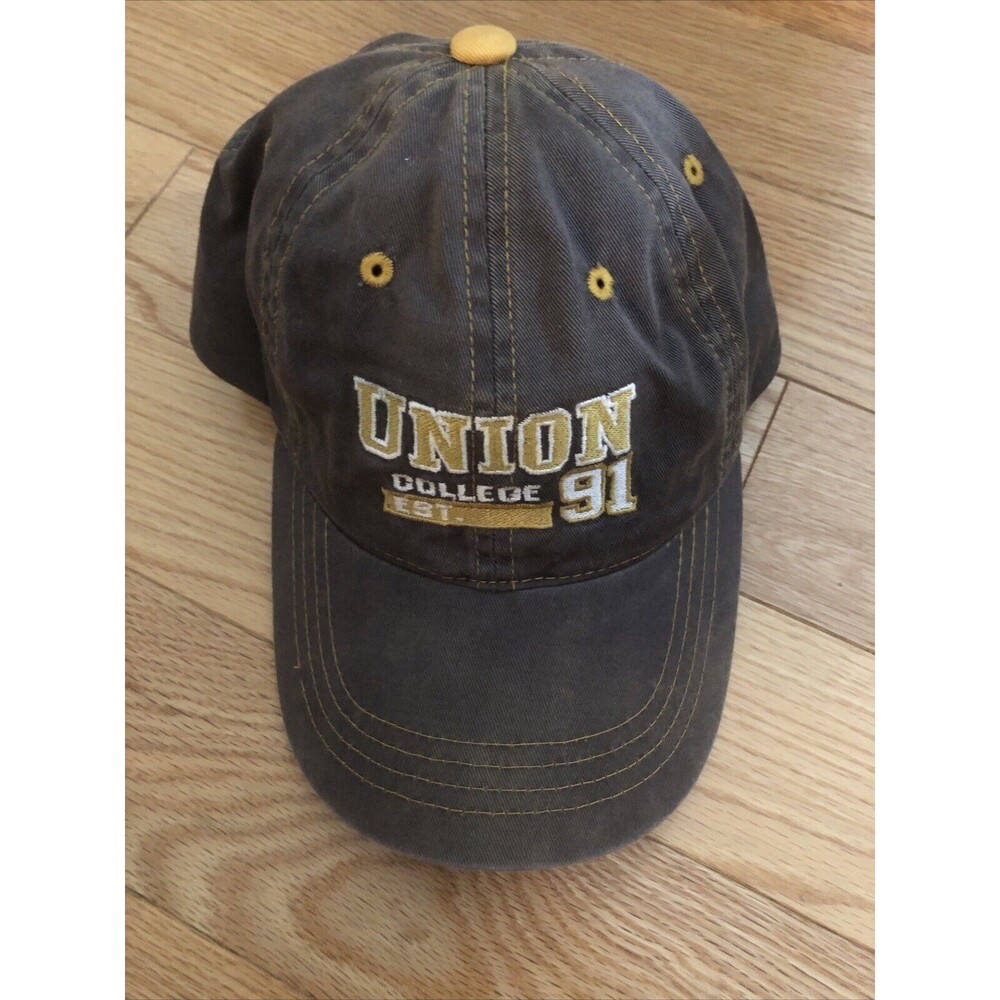 Union College Dutchmen Vintage Hat Cap Brown Adjustable '91 Titan Headwear
